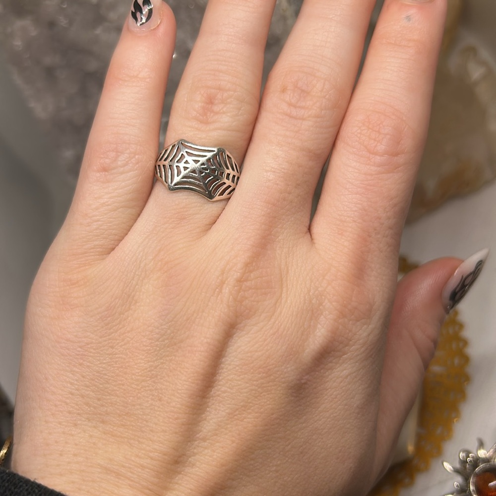 Spider web ring 925 - Picture 3 of 4